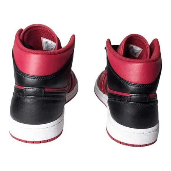 NIKE Air Jordan 1 Mid 'Reverse Bred' Sneakers Size 8.5 - Picture 5 of 9